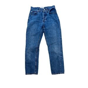 Everlane Womens The Cheeky Jean Size 24 Blue Light Wash Denim Organic Cotton